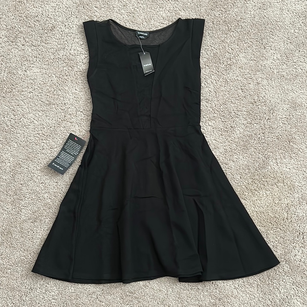 NWT Bebe little black dress size Medium